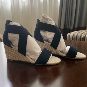 Splendid Navy Muriel Espadrille wedge
